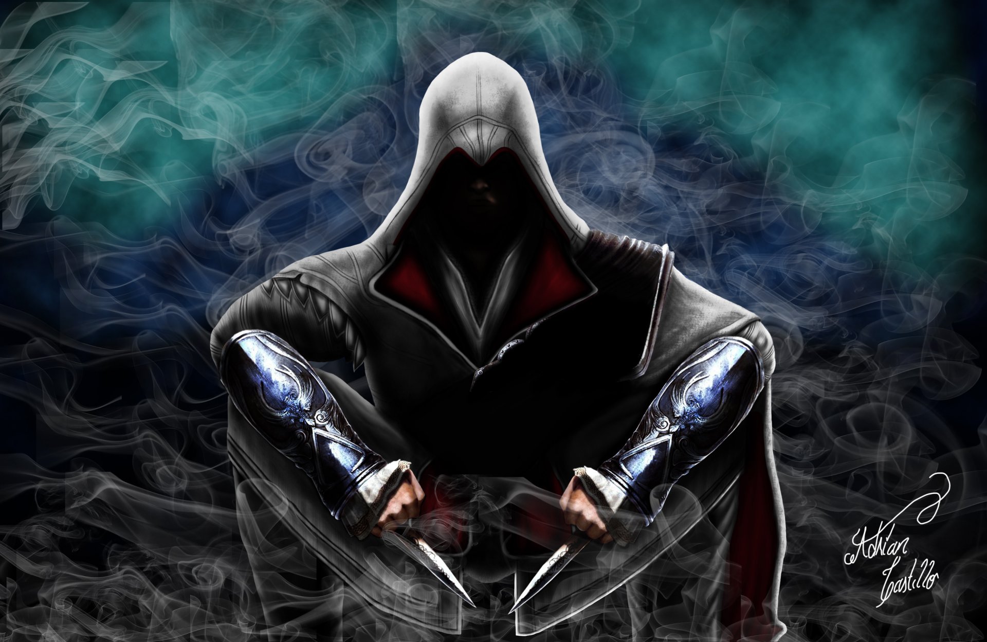 assassine creed assassine assassine assassine creed bruderschaft messer rauch videospiel