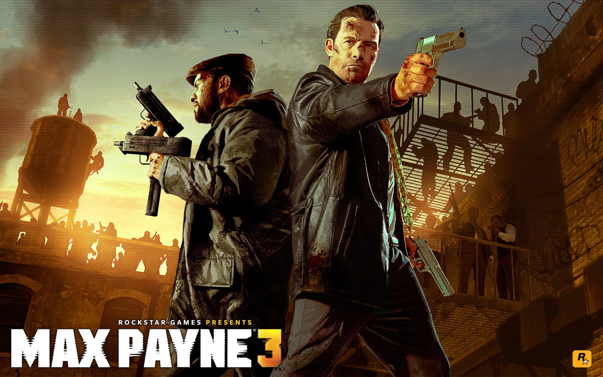 max payne 3 макс пэйн dlc deathmatch заключенный на небесах бой заключённый на небесах оружие бандиты автомат узи дезерт игл рауль пассос rockstar game