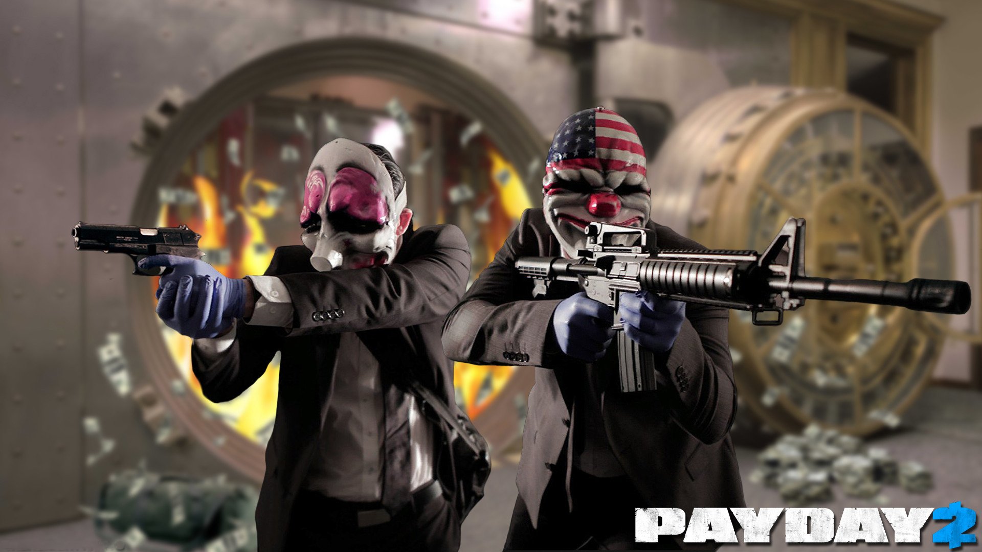 payday 2 amcar оружие бандиты ограбление overkill software 505 игр