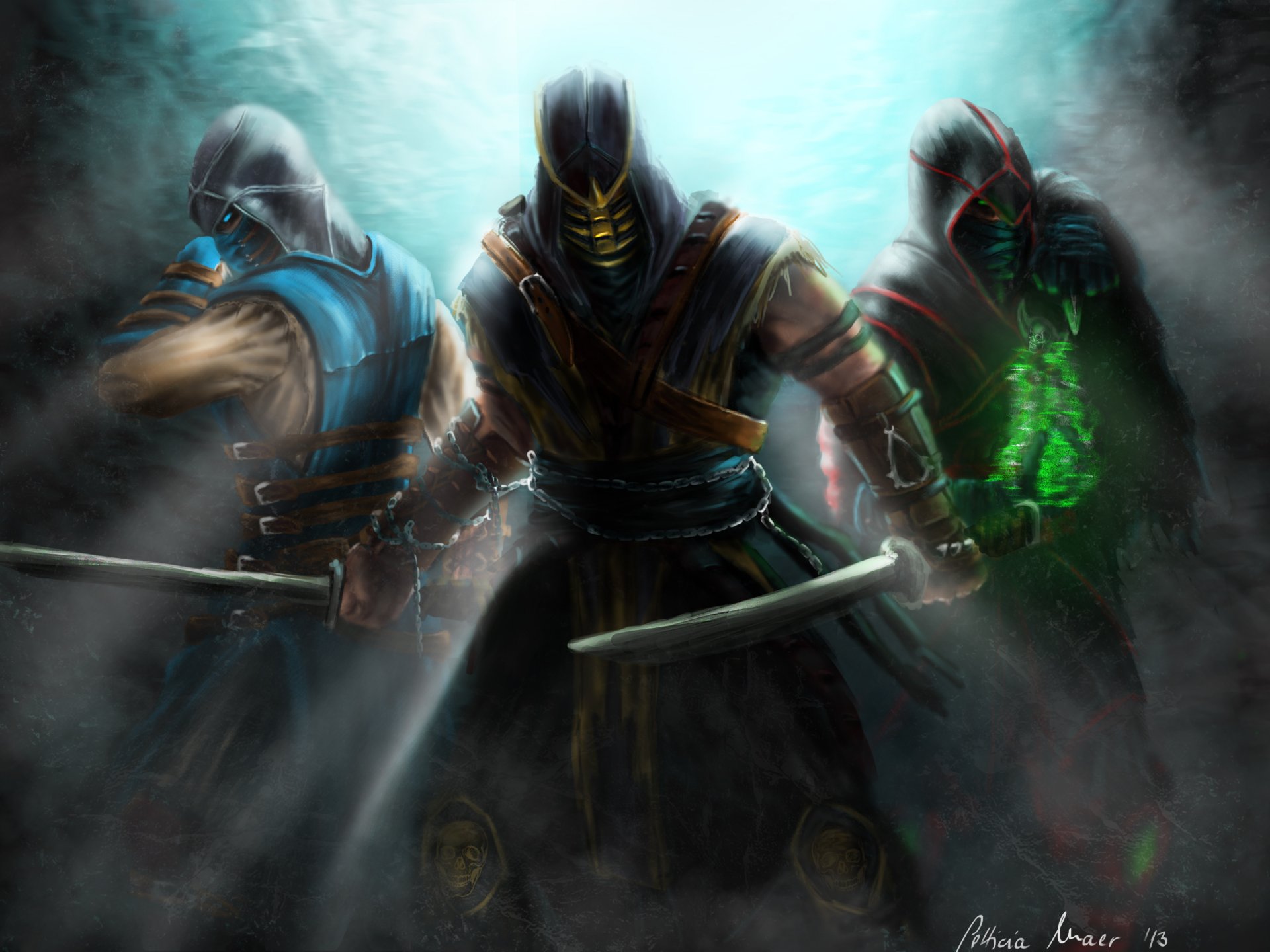 mortal kombat scorpione sub-zero ermac assassini