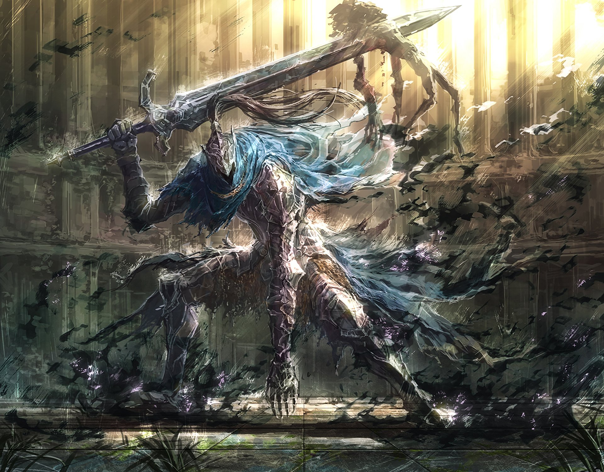 games art sword armor knight artorias artorias traveler abyss artorias the abysswalker dark souls upscale