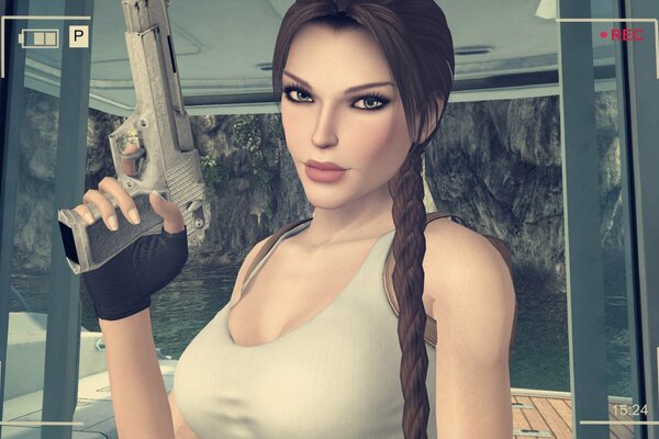 The mysterious look of Lara Croft