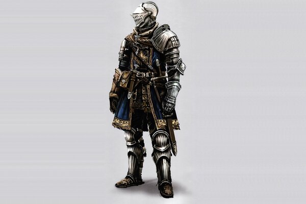 Chevalier en armure du jeu Dark Souls