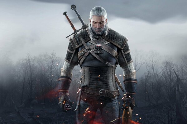 The main character is Geralt, from the Witcher 3 computer game