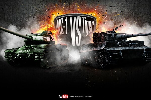 Wot two tanks confrontation of the USSR germany