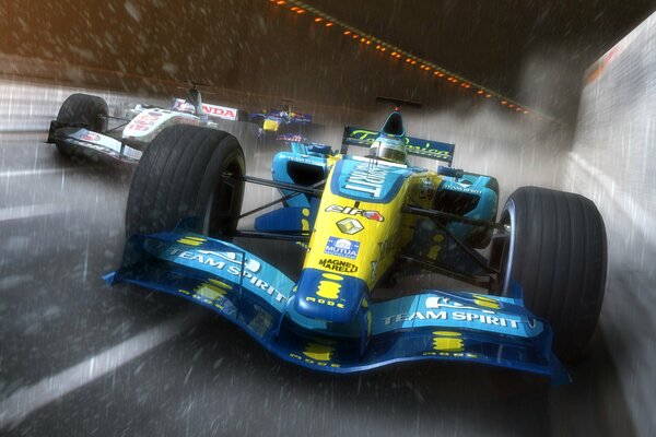 Formula One Championship in the rain