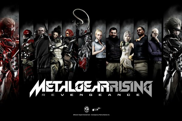 Metal gear rising revengeance fan art all characters