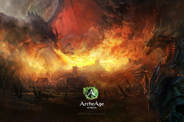 La ville est en feu, le pouvoir destructeur du dragon