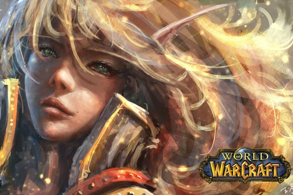 Bloody elf Blonde de Warcraft