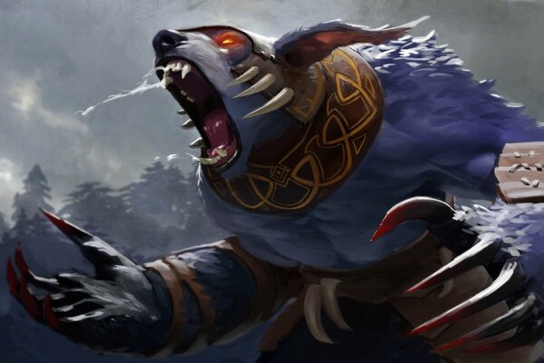 Dota 2 , der Held von Ursa , der Bär ist wütend