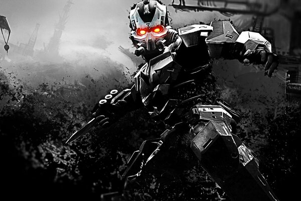 Videojuego killzone 3 con fondo cyborg con fondos de pantalla de armas