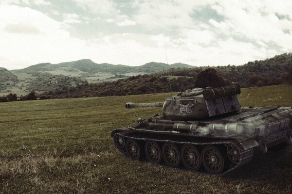 Tanks game, tank on the battlefield