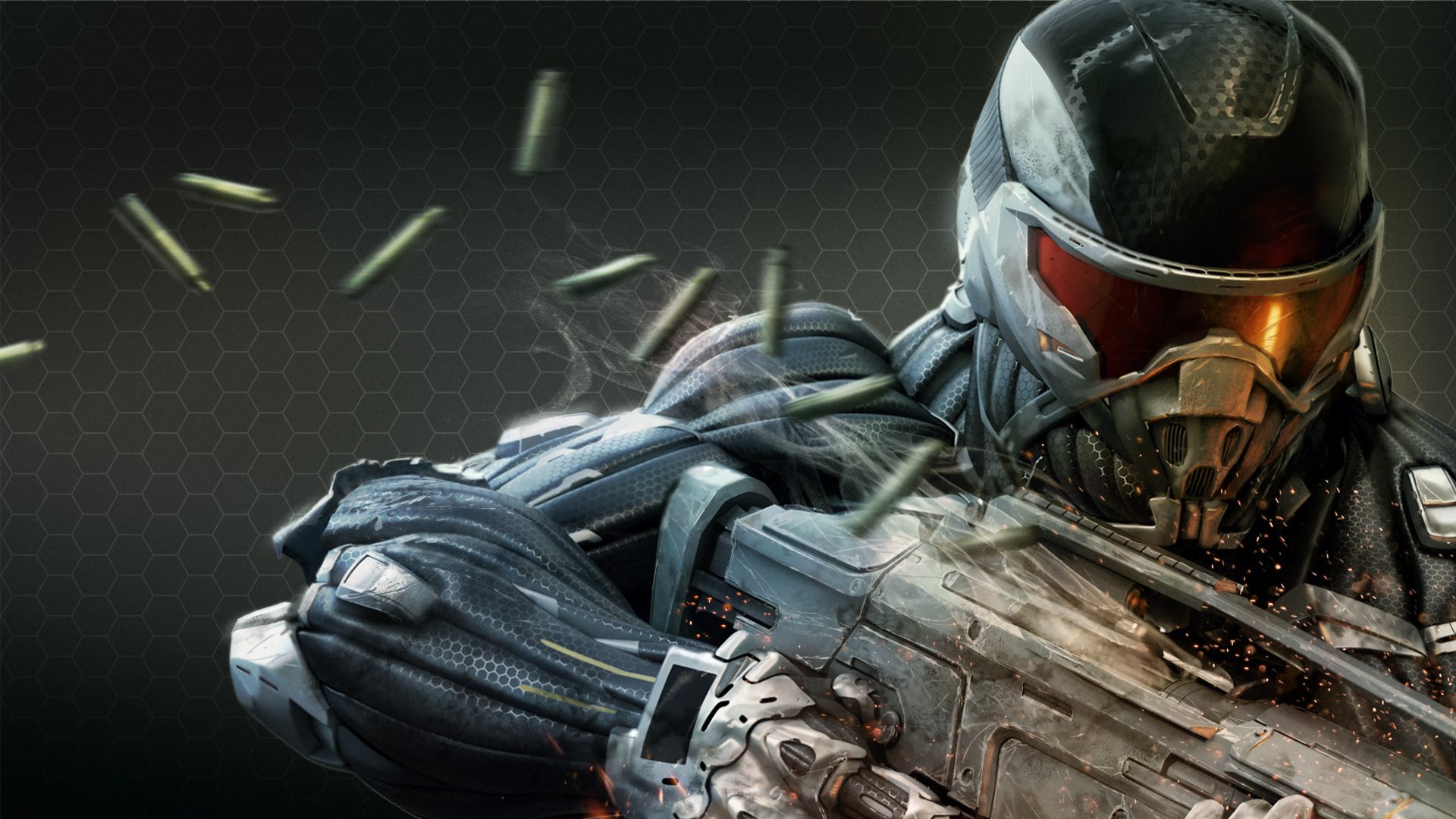 crysis 2 кризис 2 нанокостюм солдат оружие гильзы