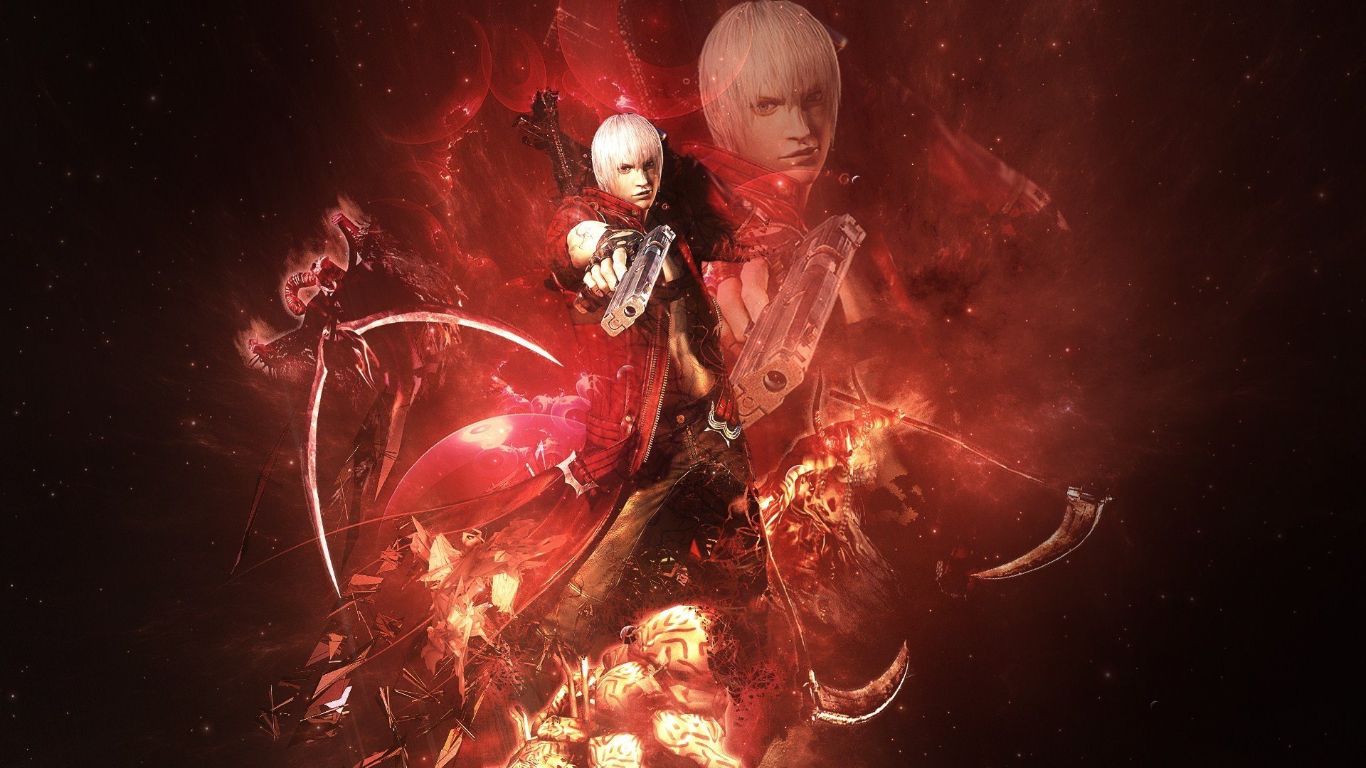 dmc devil may cry 3 demon dante pistolety