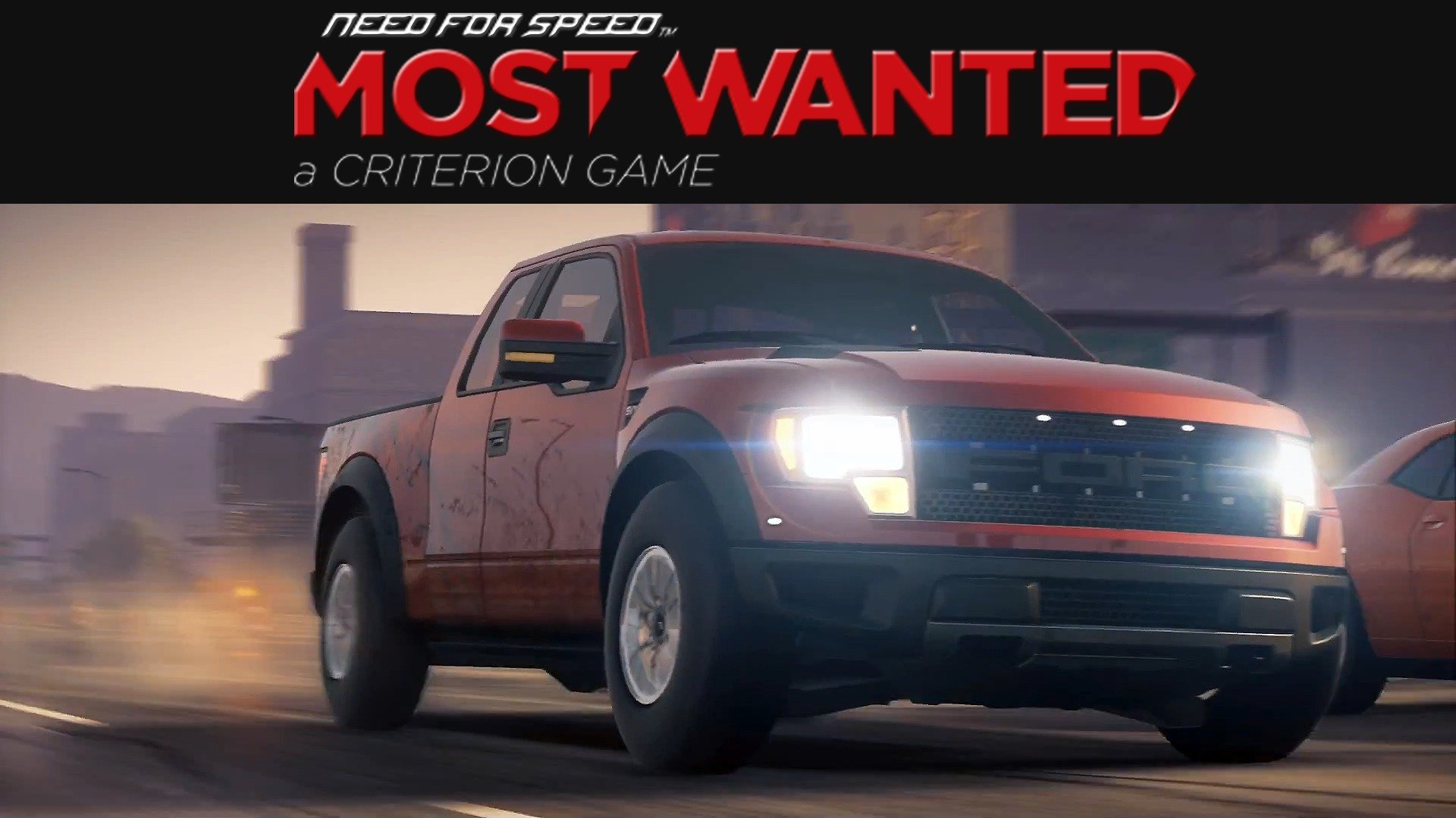 need for speed most wanted 2 ea ford f-150 svt raptor suv race dust