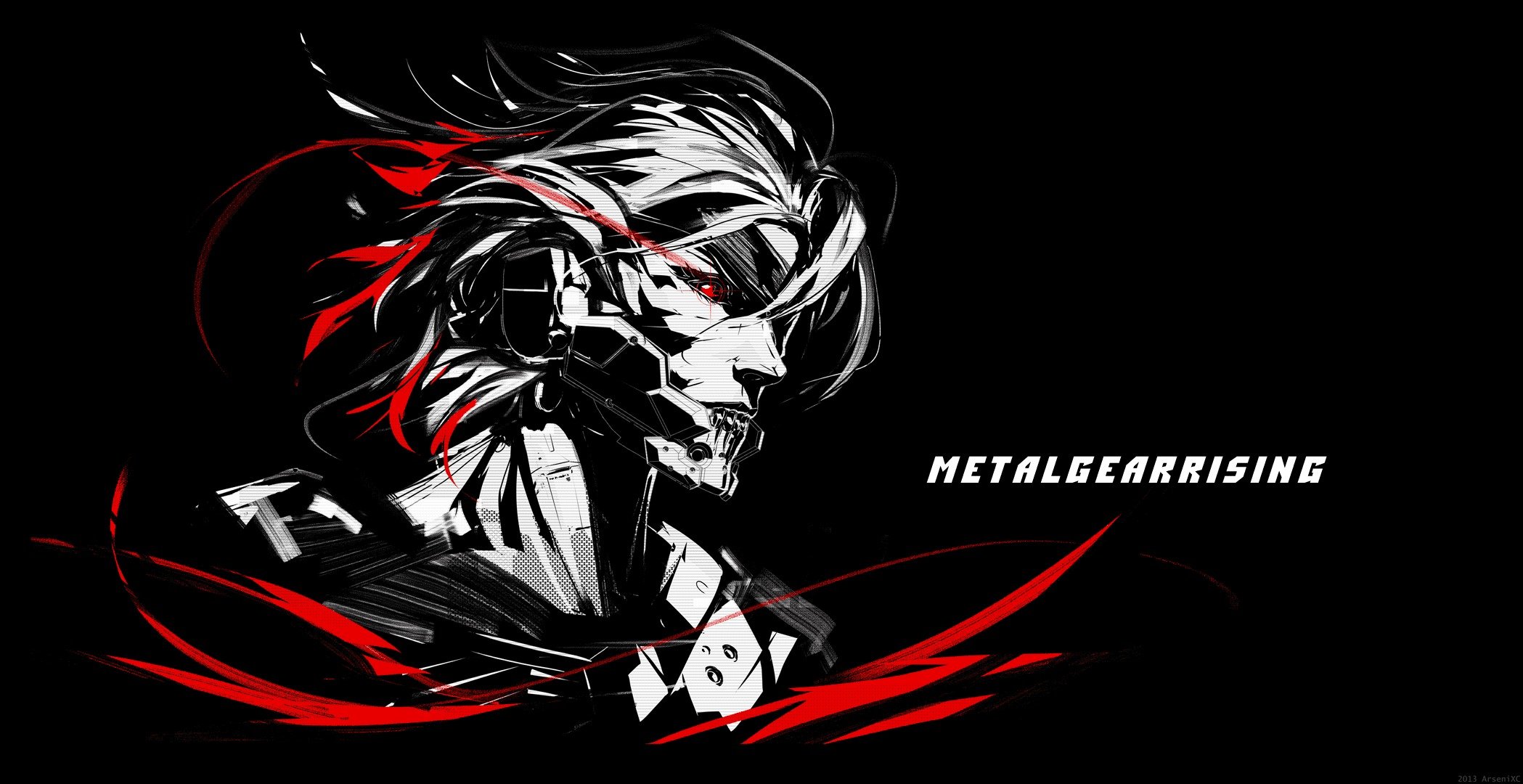 metal gear rising revengeance raiden jack the ripper katana cyborg ninja fan kunst