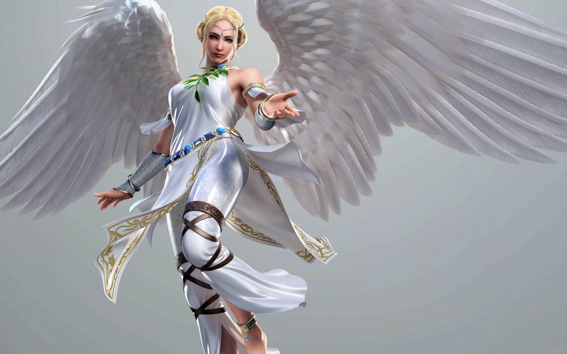 tekken tag tournament girl blonde angel wing