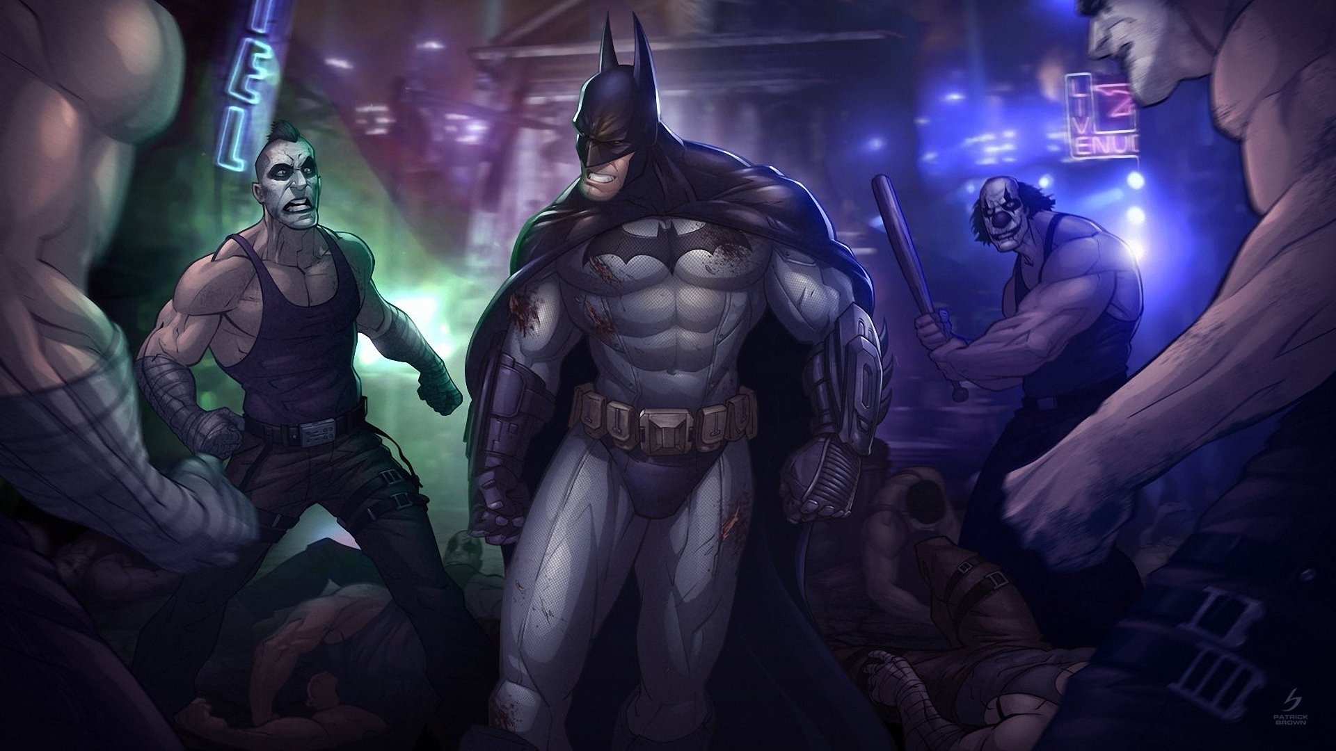 batman arkham city arte patrick brown