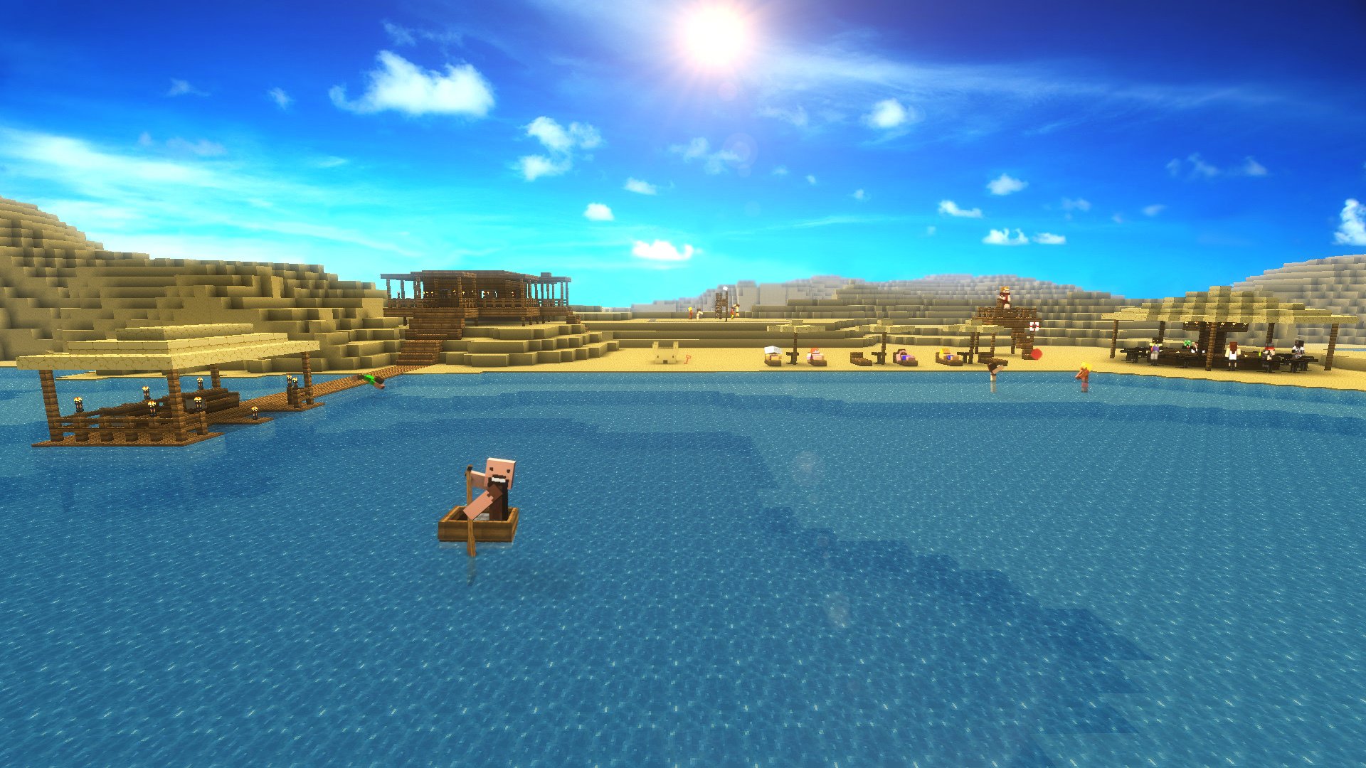 minecraft minecraft groove notch sun desert beautiful sea