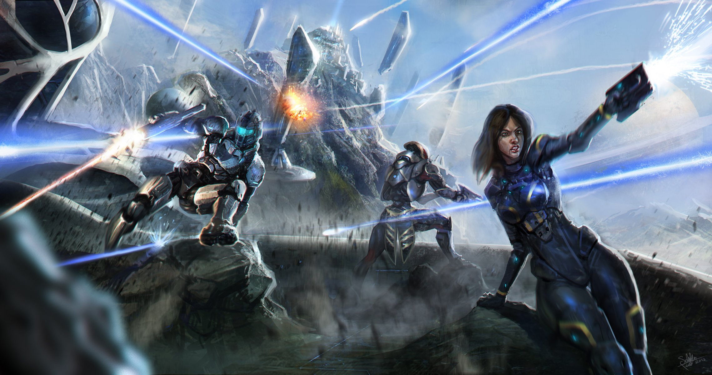 art salvador trakal mass effect shepard rock weapon battle shots armour javik yavik ashley