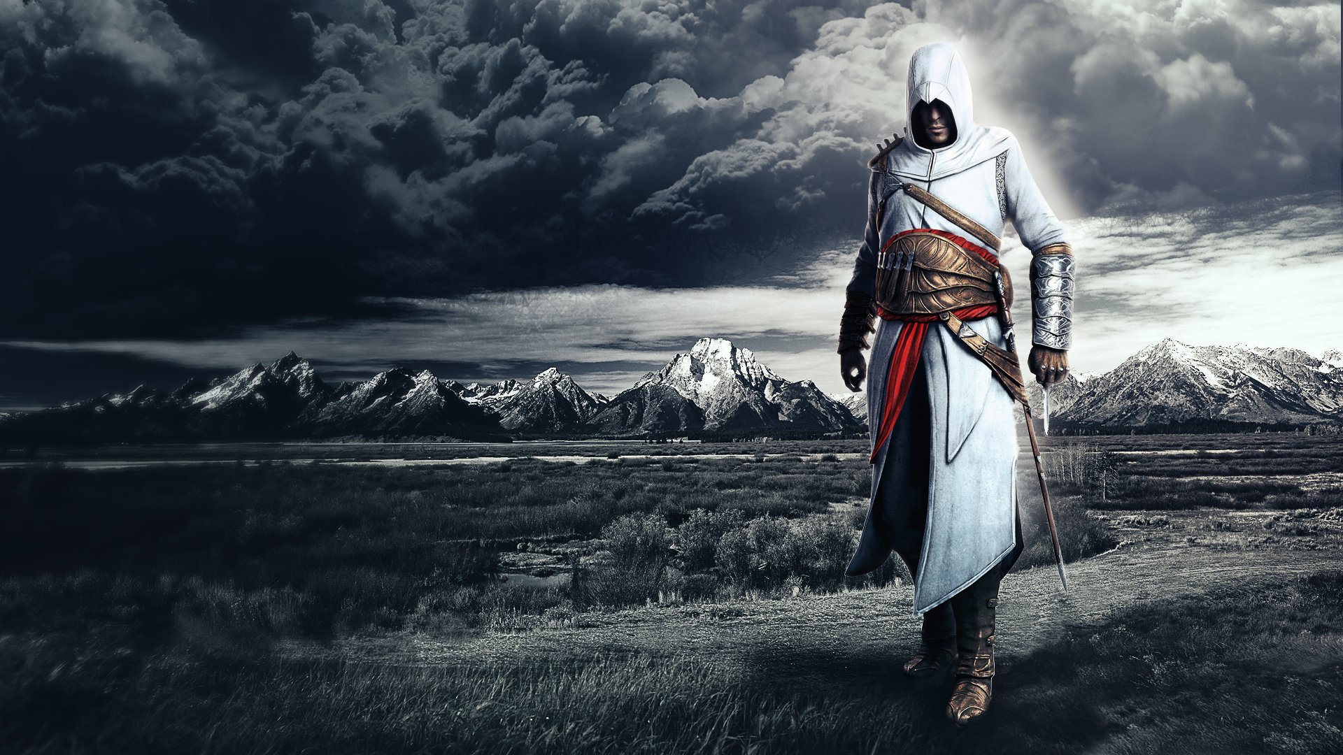 assassins creed altair assassins creed berge wolken