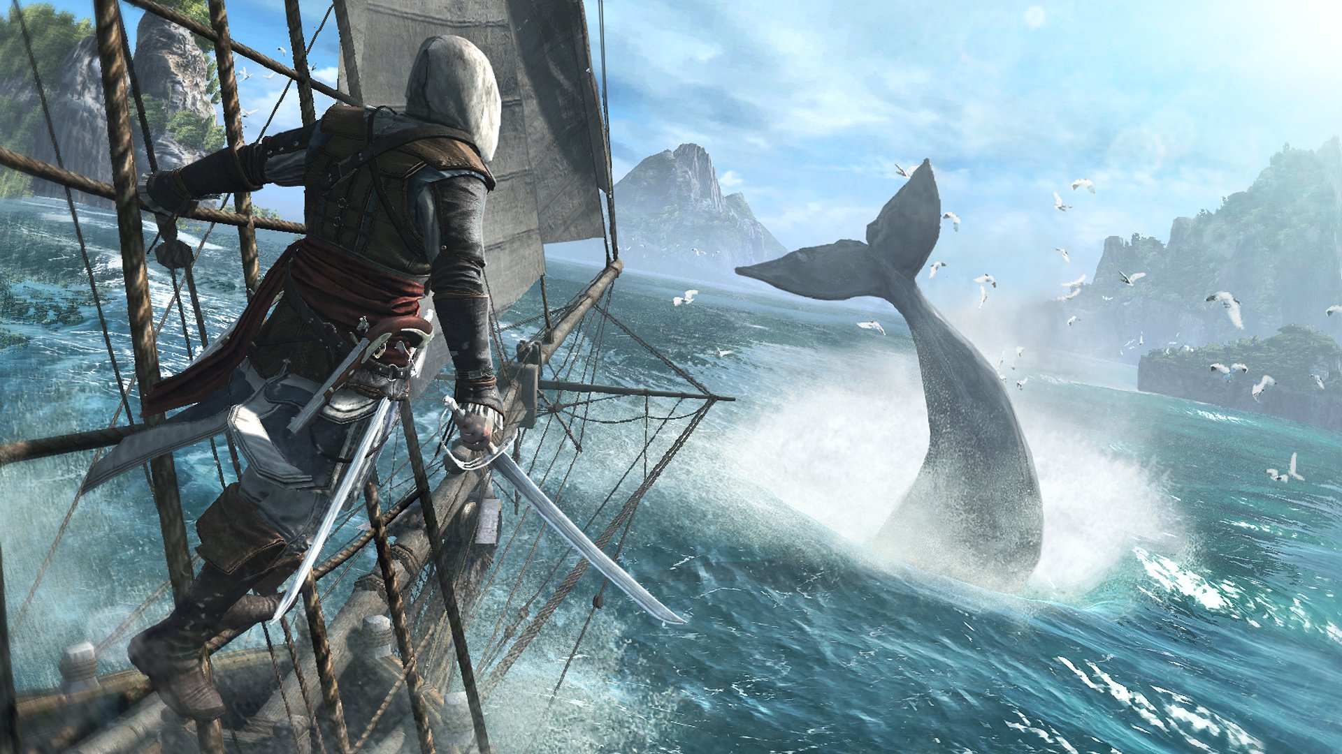 assassin creed iv: black flag assassin pirate edward kenway edward kenway navire mer