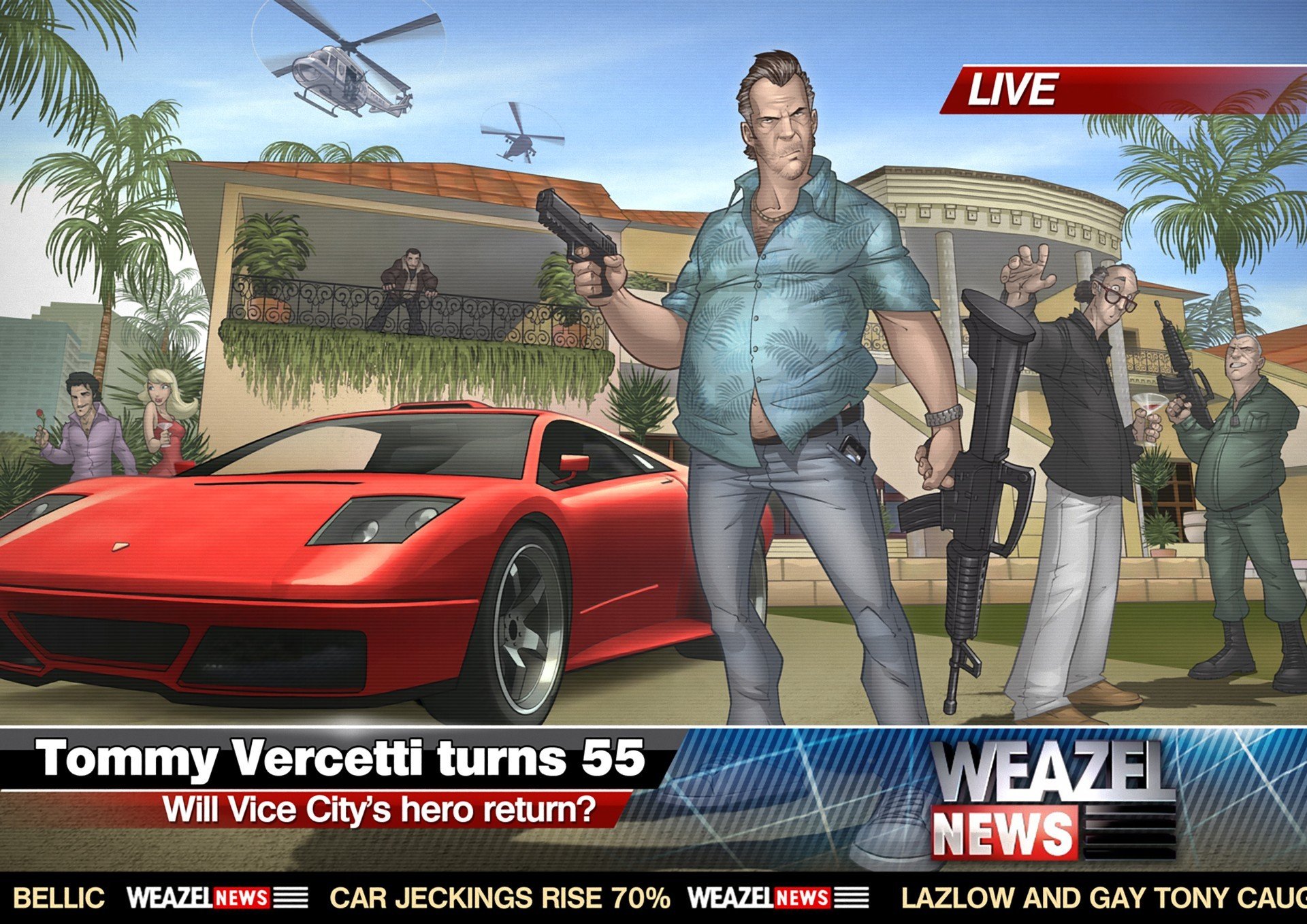 gta vice city 2011 grand theft auto tommy vercetti patrick brown art