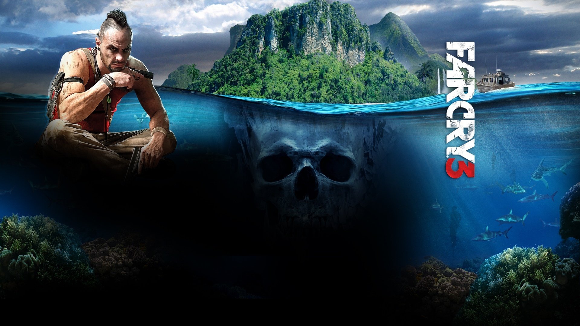 far cry sea jungle leaves shark game ubisoft