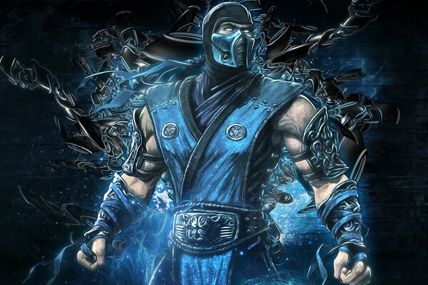 The hero of the game mortal kombat named sub zero