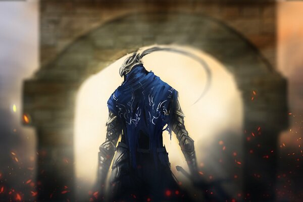 Dark Souls cavaliere abilmente aperto il cancello