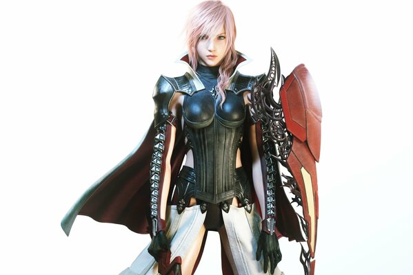 Ffxiii, final fantasy xiii, final Fantasy 13. square enix, neogaf. fille blonde en armure avec Cape