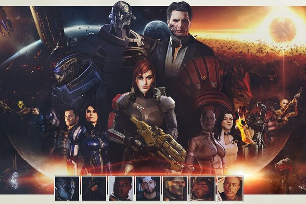 Postacie z Mass effect. Tali Tsoru, Miranda Lawson, Shepard i inni