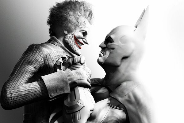 Batman a combattu dans un combat avec le joker joker
