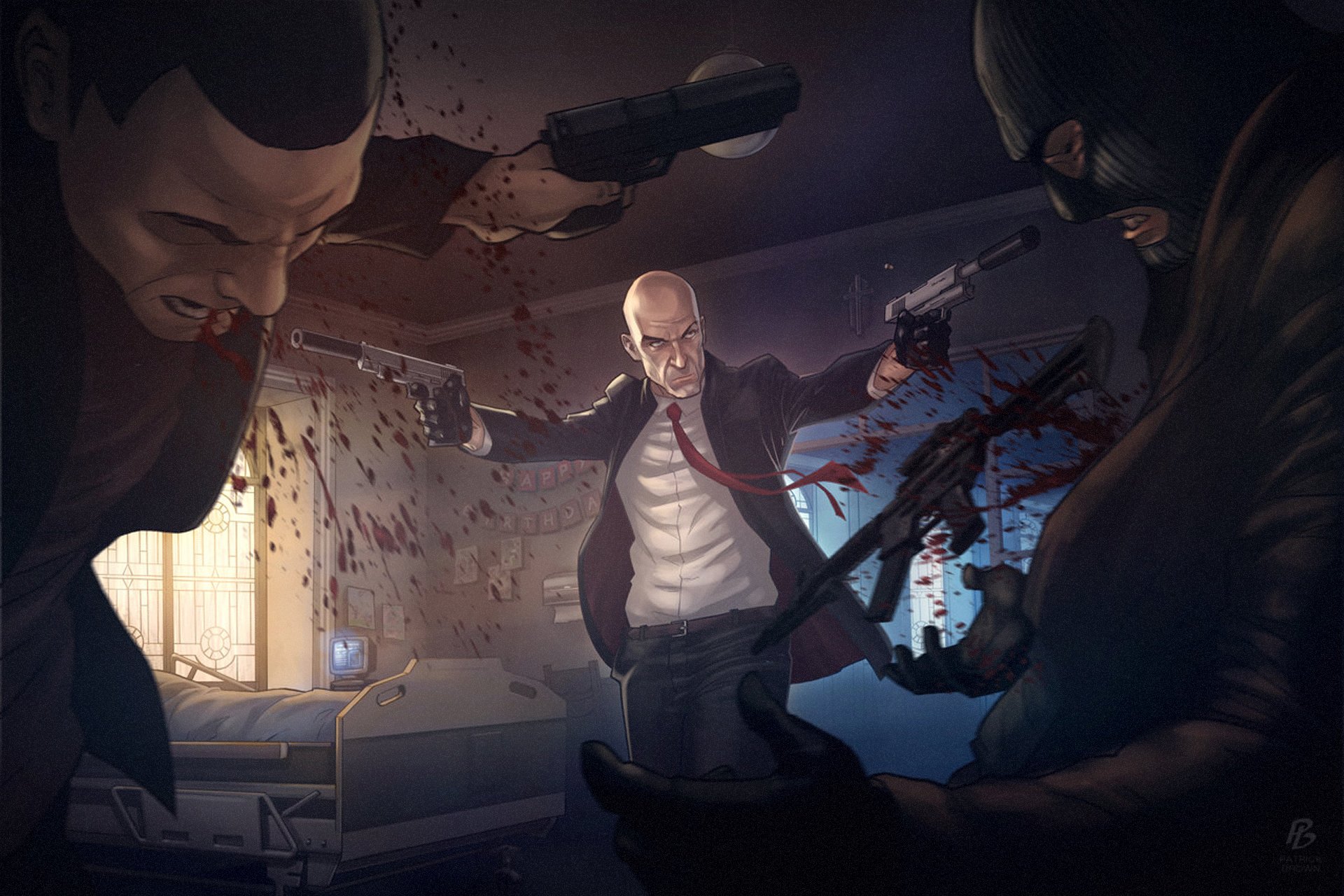hitman absolution asesino asesino armas pistolas agente 47 patrick brown