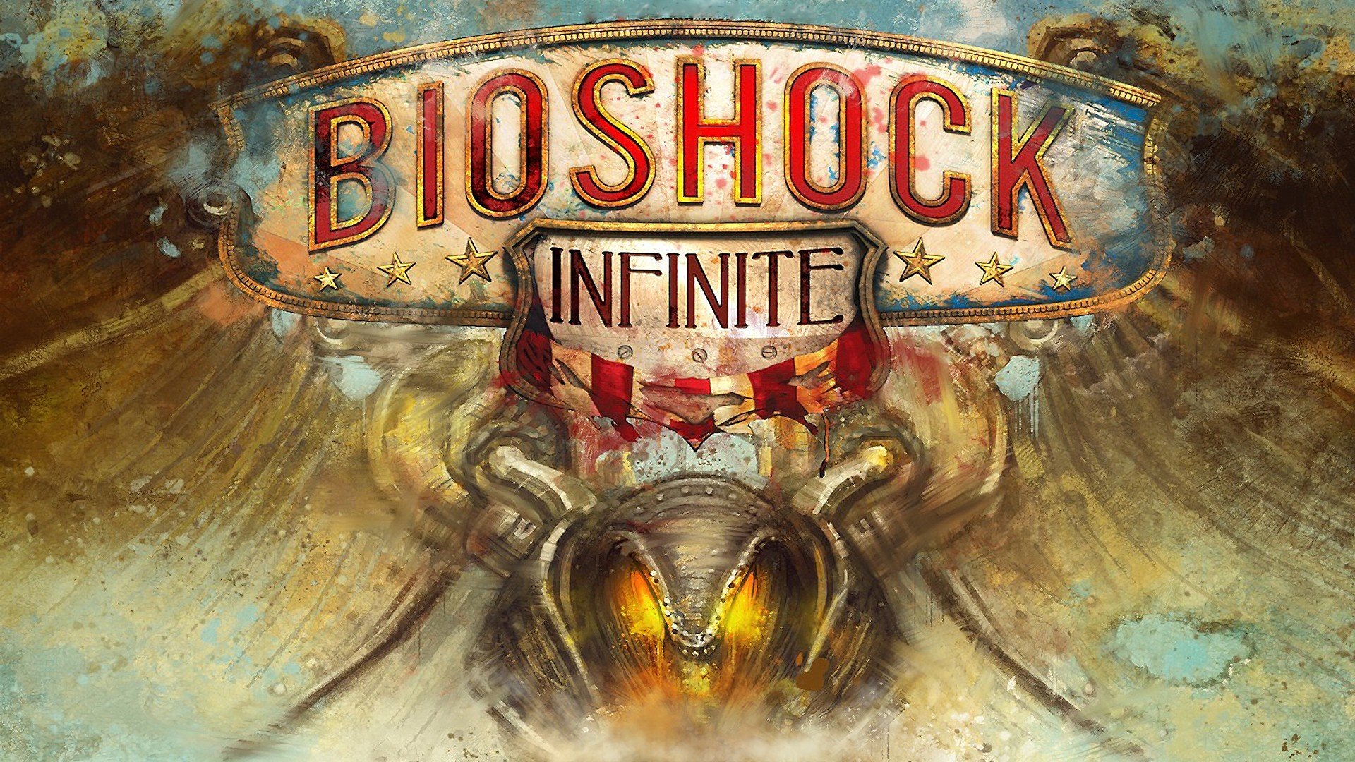 bioshock endlos 2k games irrationale spiele emblem logo logo titel inschrift