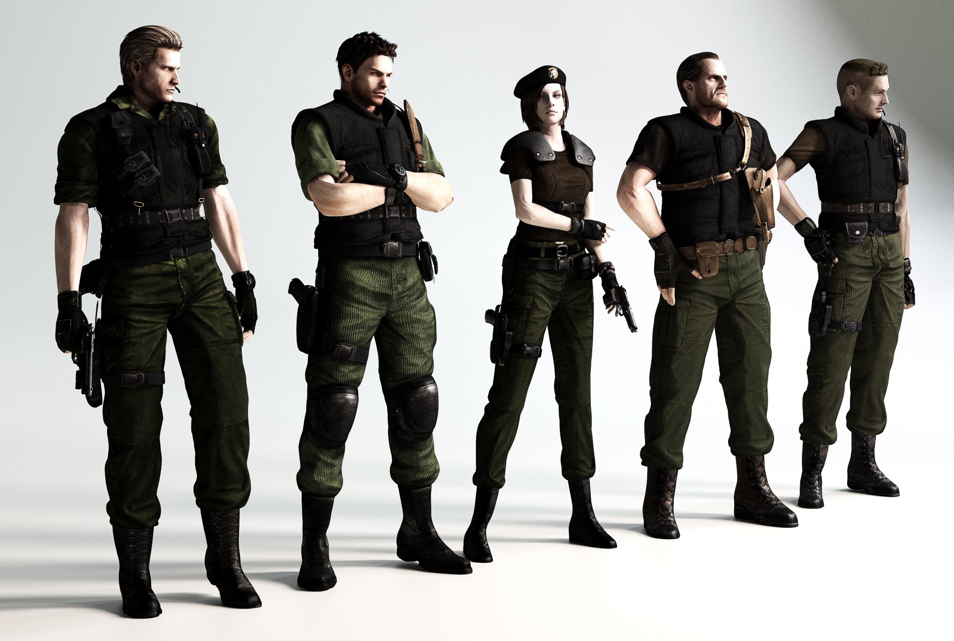 resident evil chris redfield biologisch abbaubar fan kunst albert wesker jill valentine richard eiken barry burton
