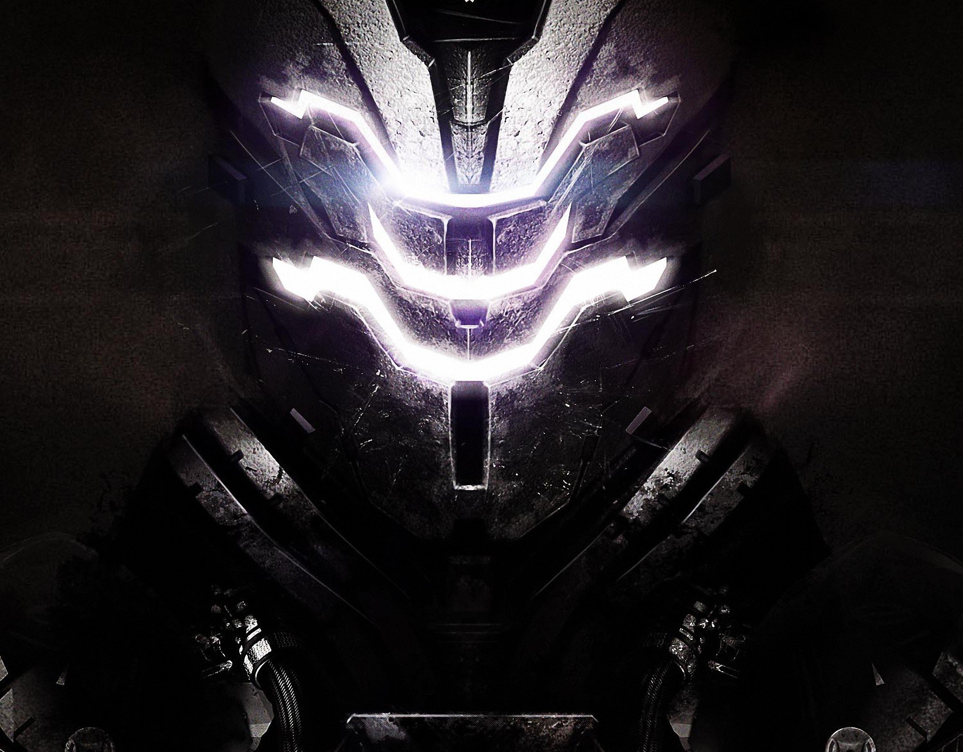 art dead space casque lumière métal