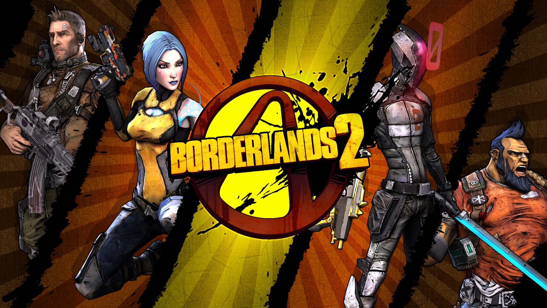 borderlands 2 fps rpg unreal engine 3 gearbox software 2k games logo axton maya zer0 zero salvador
