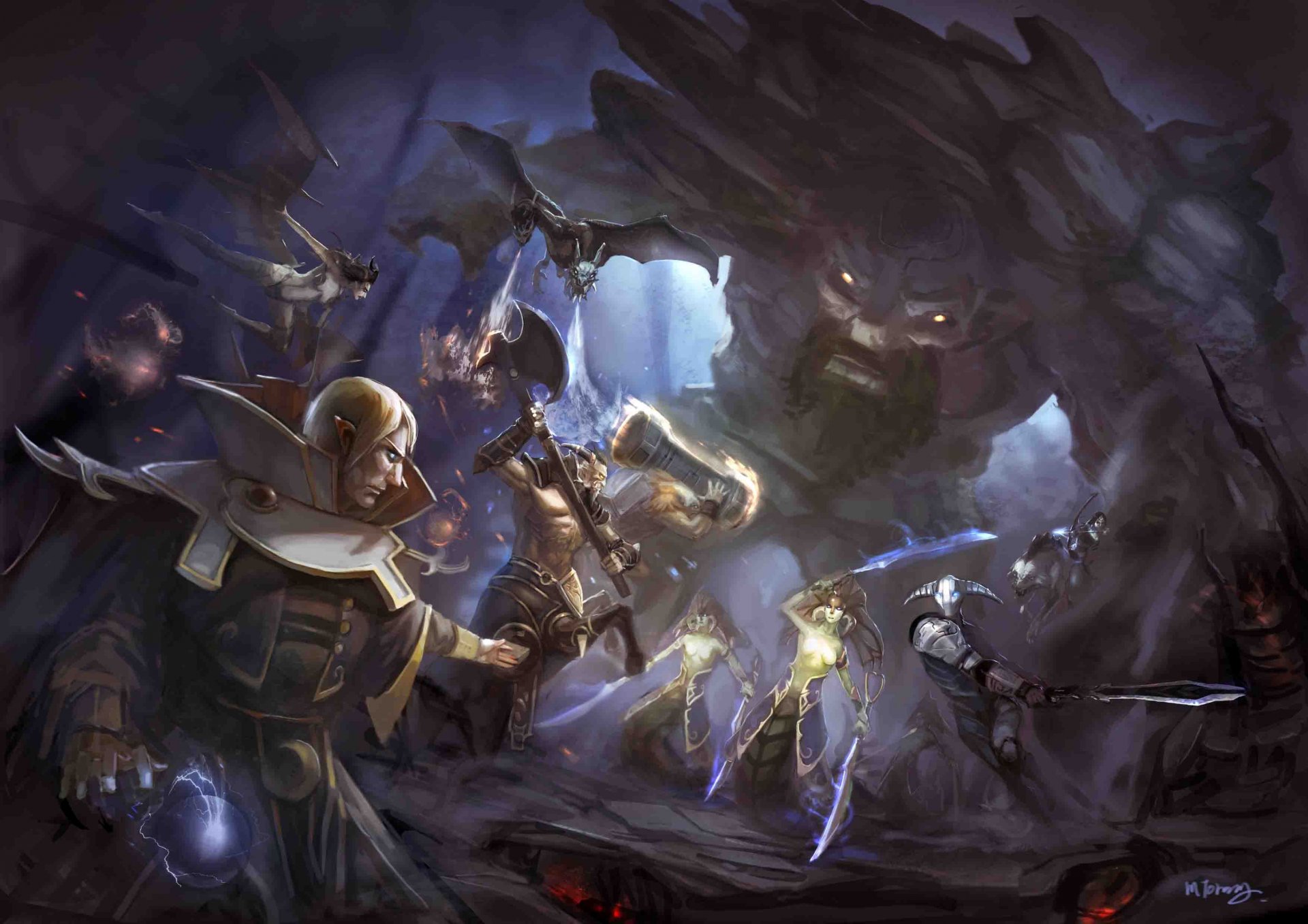 art dota 2 bataille arme épée monstre marteau démons magie hache hache