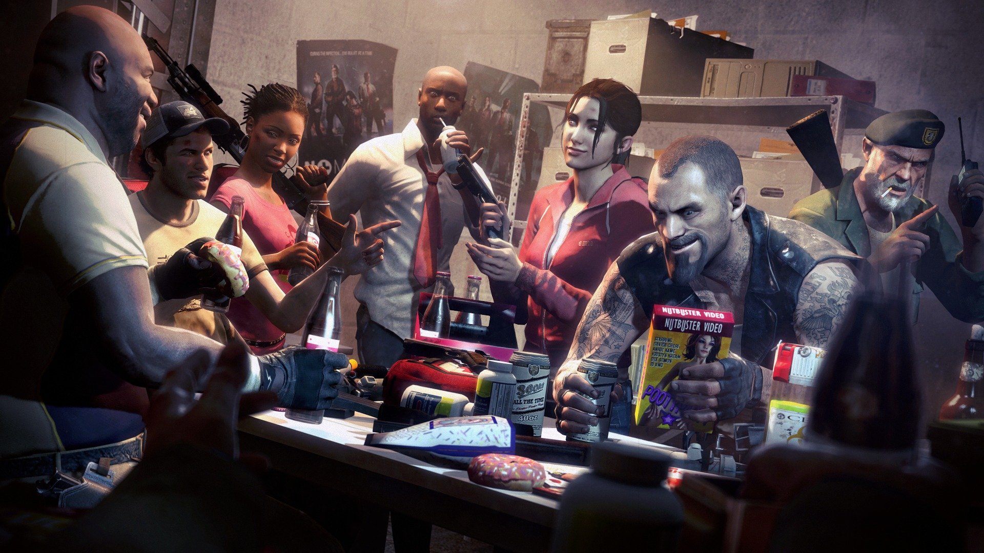 left 4 dead ellis nick trainer rochelle zoe bill francis loui
