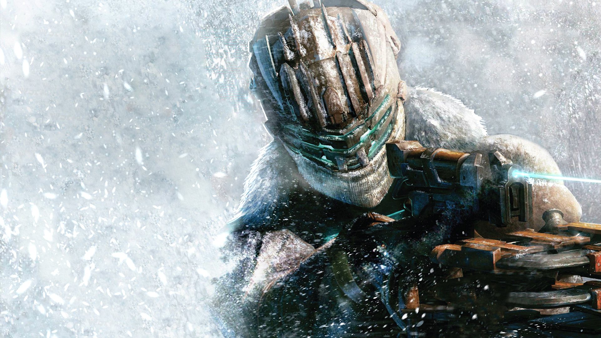 dead space 3 dead space 3 isaac clarke isaac clarke weapon cutter armor snow tau volantis tau volanti