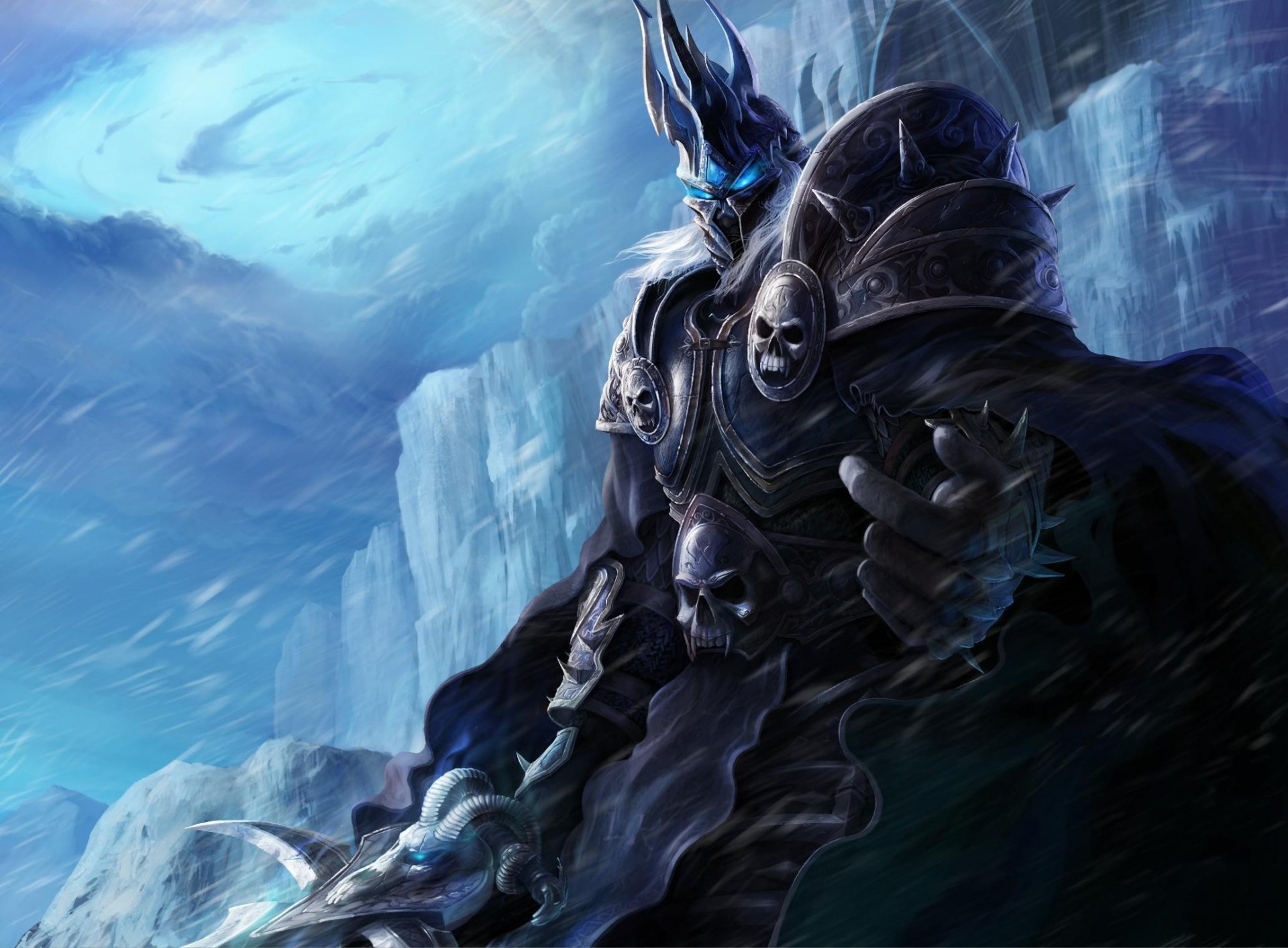 warcraft mundo de warcraft wow rey lich artas menetil artas menetil rey lich frostmorn duelo espada armadura northrend hielo invierno frío nordskol