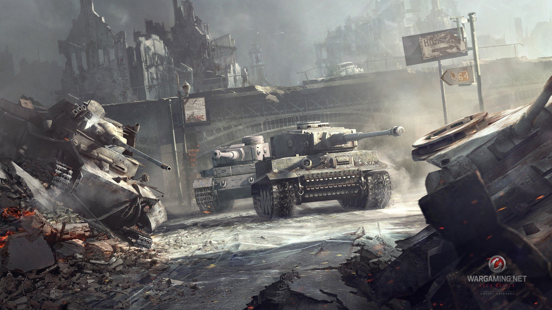 world of tanks wot tanks tiger tiger p tiger r german heavy tanks town smoke war