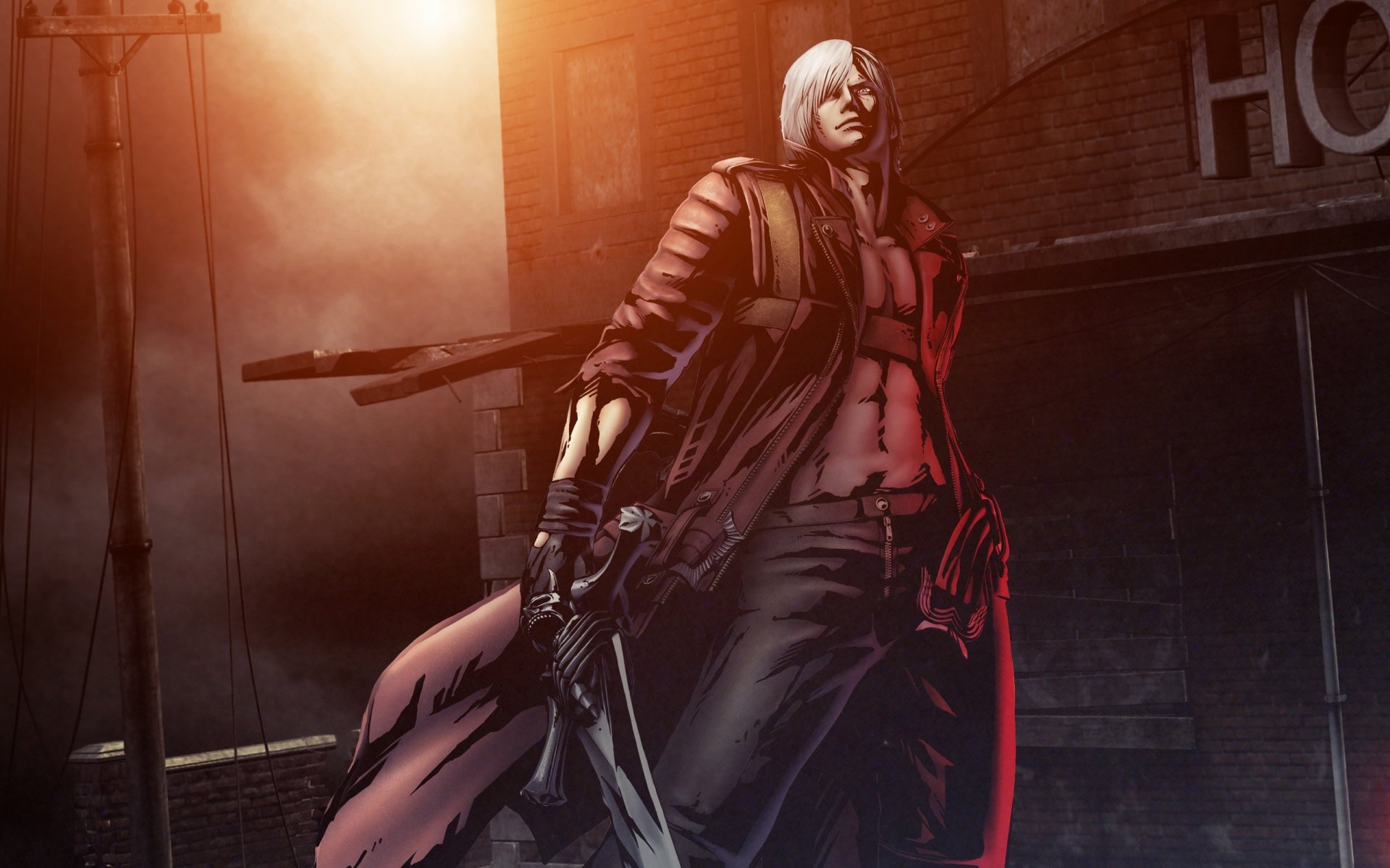 devil may cry dmc marvel vs capcom 3 przeznaczenie dwóch światów tapety z grami dante miecz broń pół demon pistolety rebellion