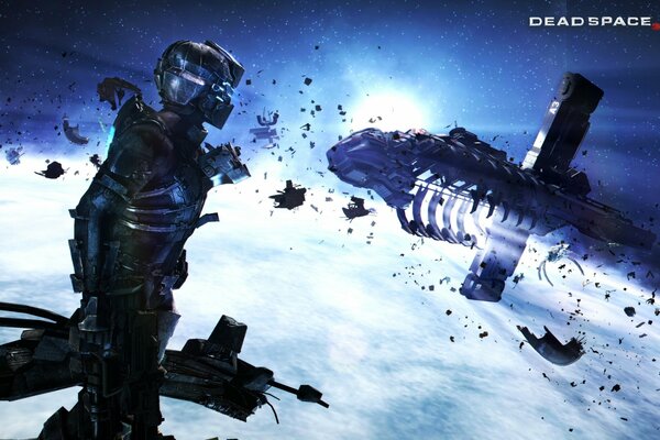 Latające części statku kosmicznego z gry dead space 3