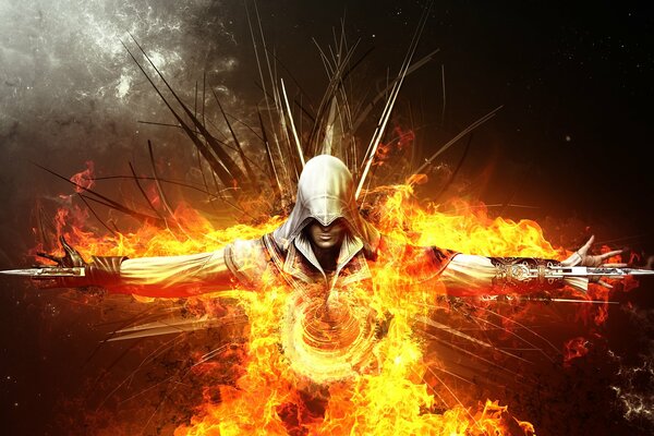 Assassin Creed assassin abstrait