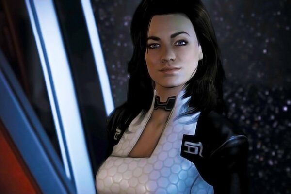 Miranda de Mass Effect qui vous regarde
