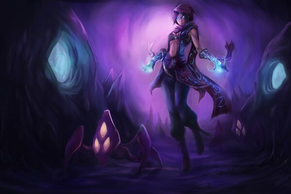 Lightning Girl è la regina dei fantastici Dungeon
