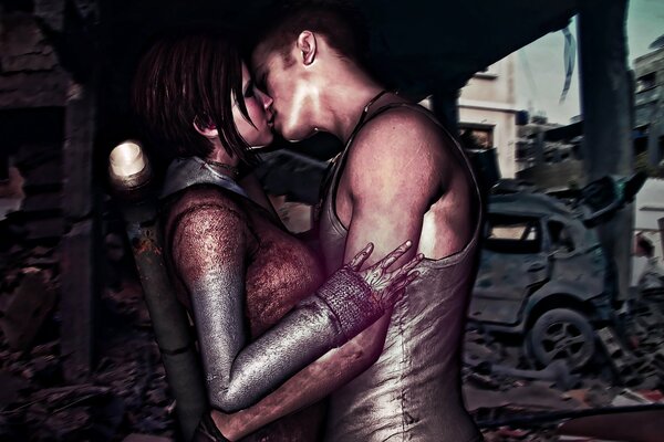 Escena de amor del juego devil may cry