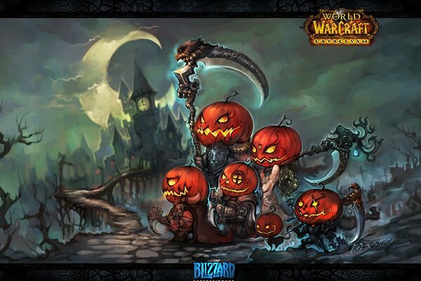 Imagen de Halloween que transmite todo el séquito de la fiesta